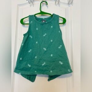 GAP Teal Palm Print Kids Tank Top - NWOT